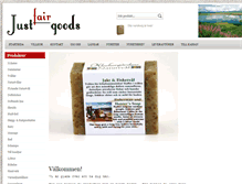 Tablet Screenshot of justfairgoods.se
